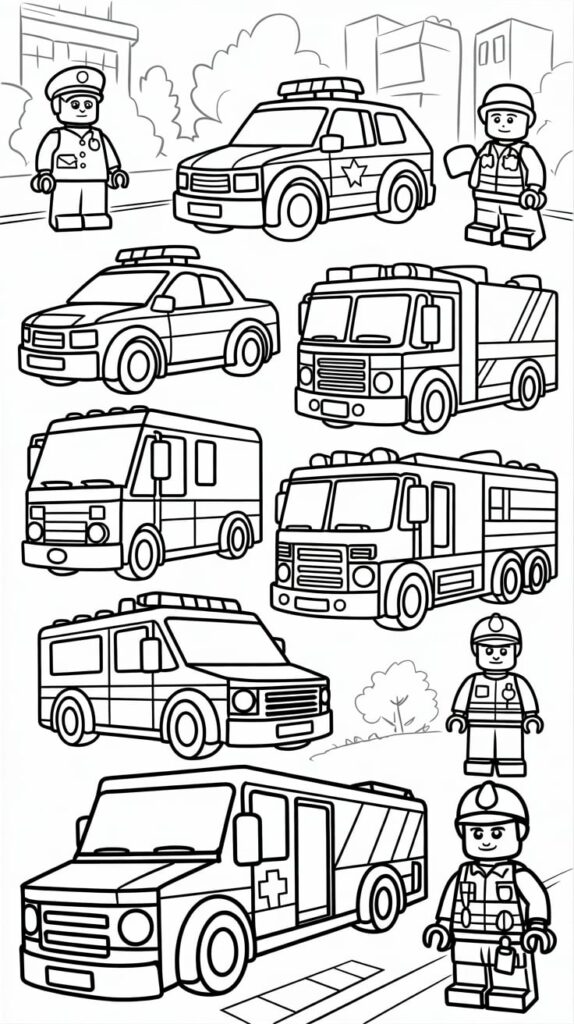 lego friends kleurplaat