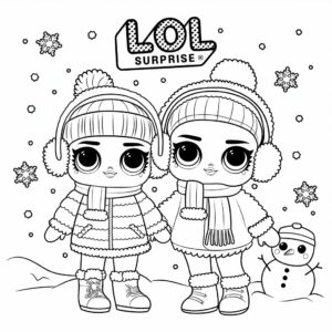 lol surprise kleurplaat