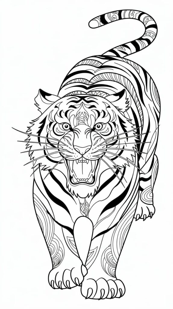 mandala de tigre