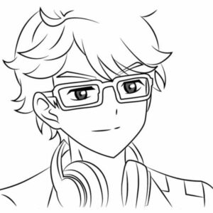 manga kleurplaat printen