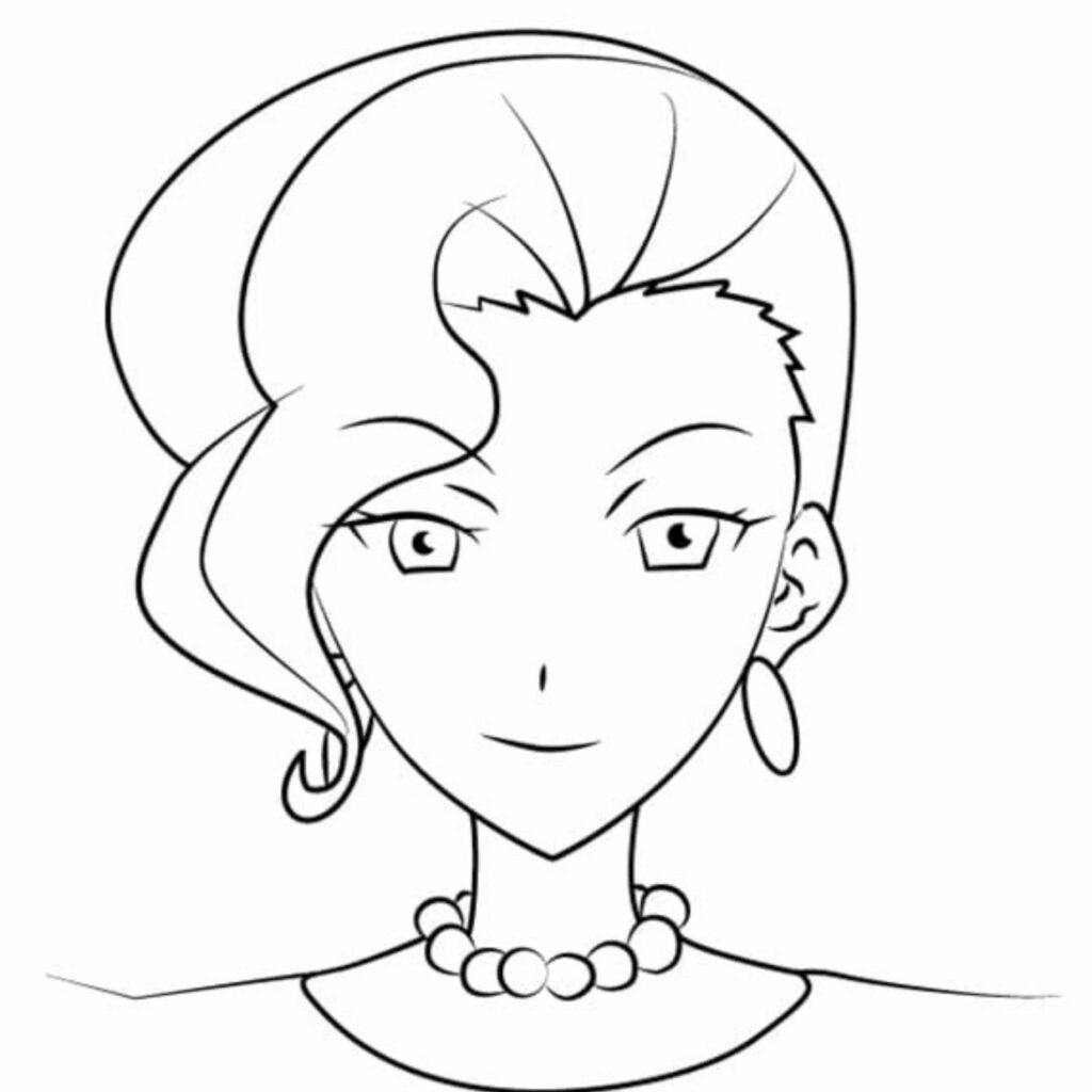 anime manga coloring pages