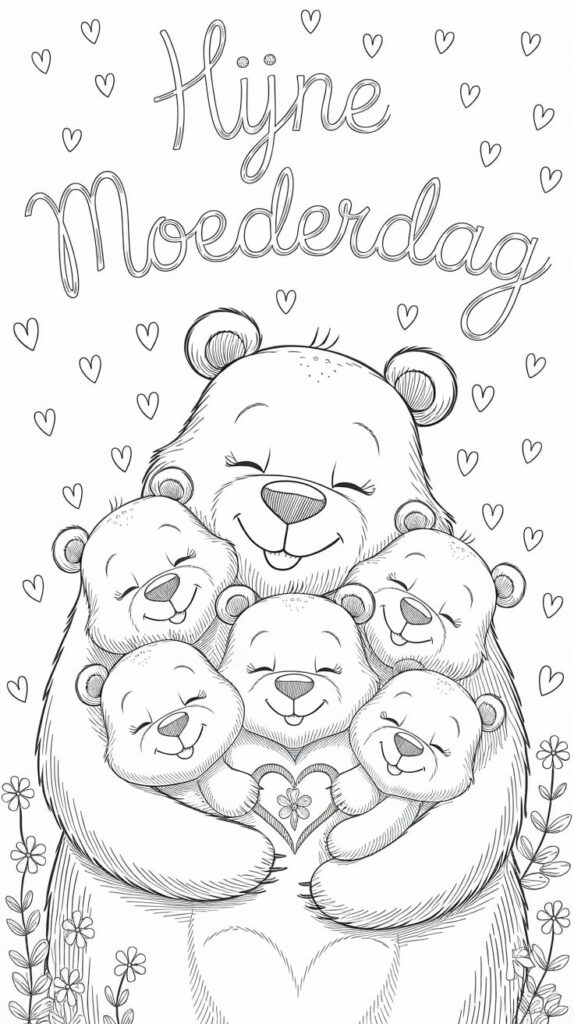 moederdag kleurplaat