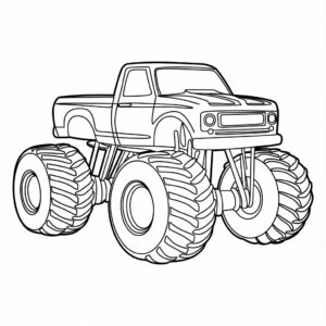 monstertruck tekening