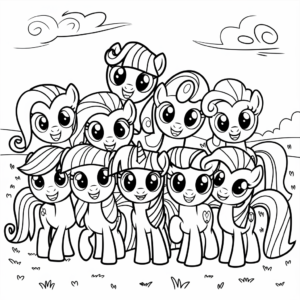 pony oyunları boyama