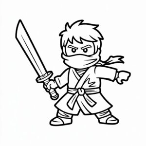 lego ninjago kleurplaat