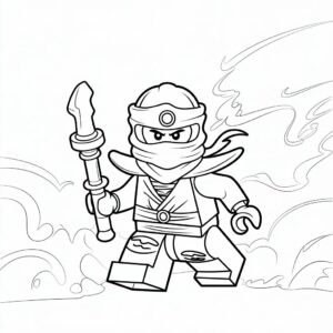 ninjago lego kleurplaat