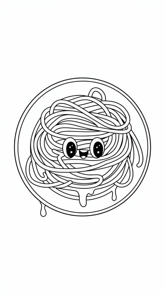 nourriture coloriage