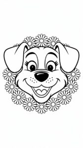 coloriage chien à imprimer pdf