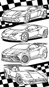 desenho para colorir carros