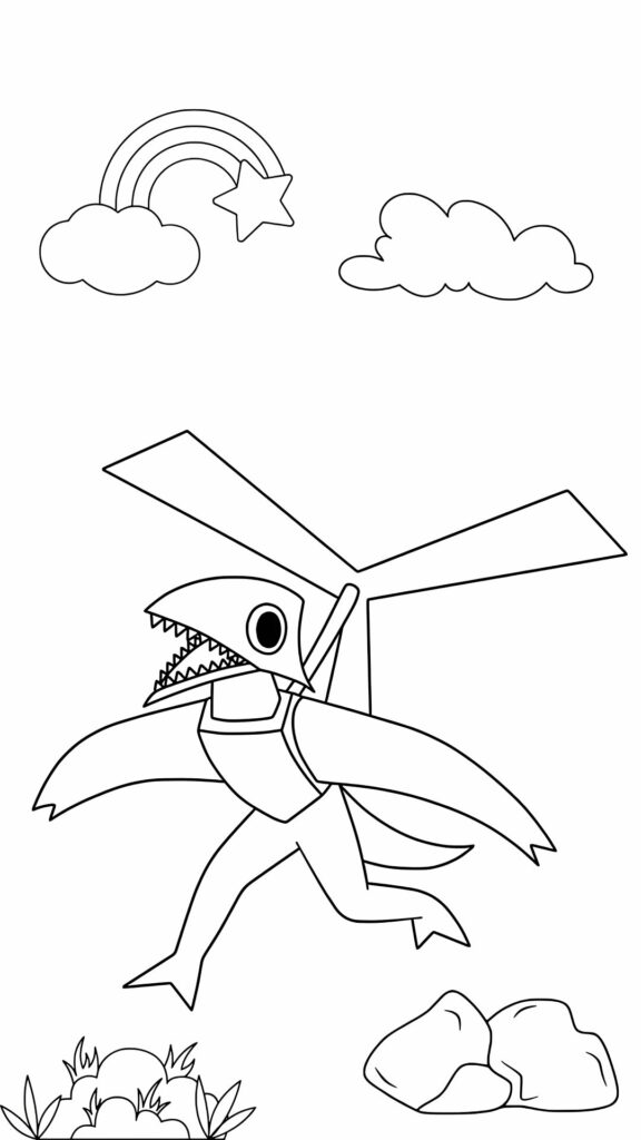 Rainbow Friends farveplade gul - Udforsk farverne med disse sjove og lærerige farveplader!