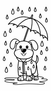 schattige honden kleurplaten