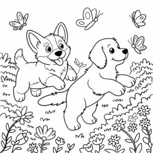 schattige puppy tekenen