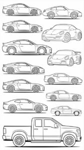 auto ausmalbilder einfach