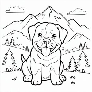 tekening puppy