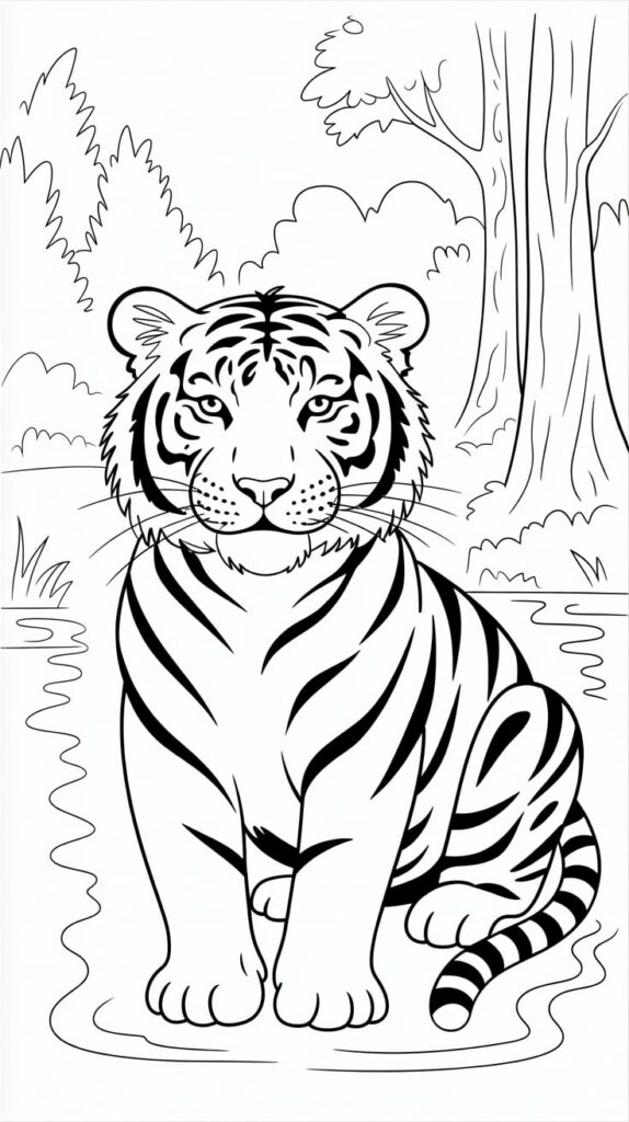 Dibujo de tigre