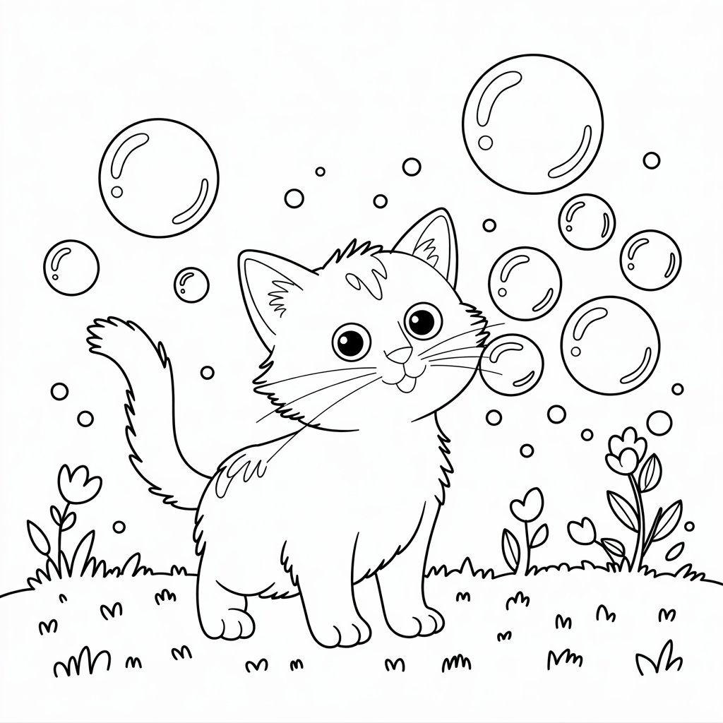 ausmalbild katze kostenlos