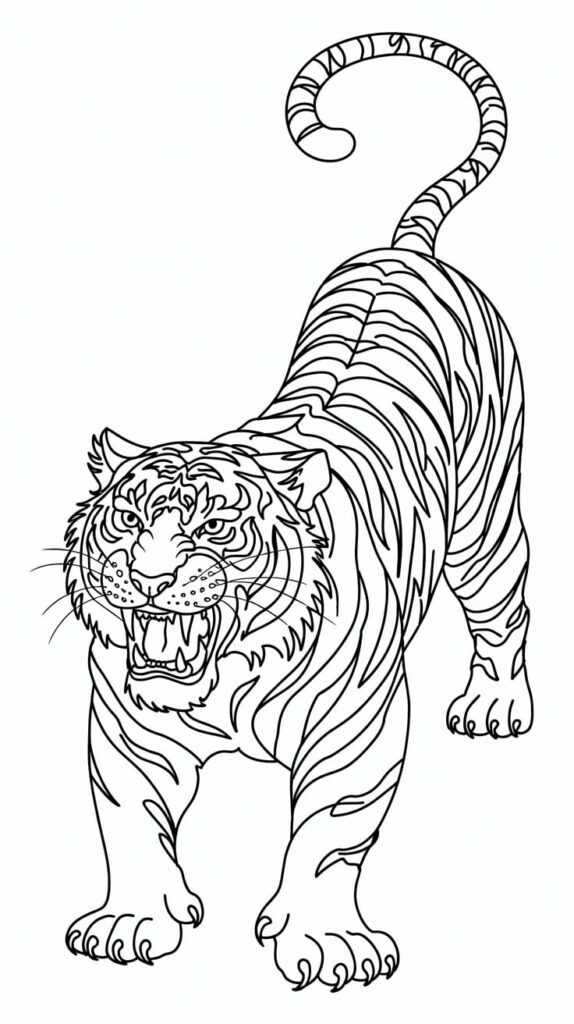 Dibujo de tigre
