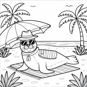 Páginas para colorear de verano