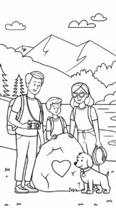 Páginas para colorear de vacaciones