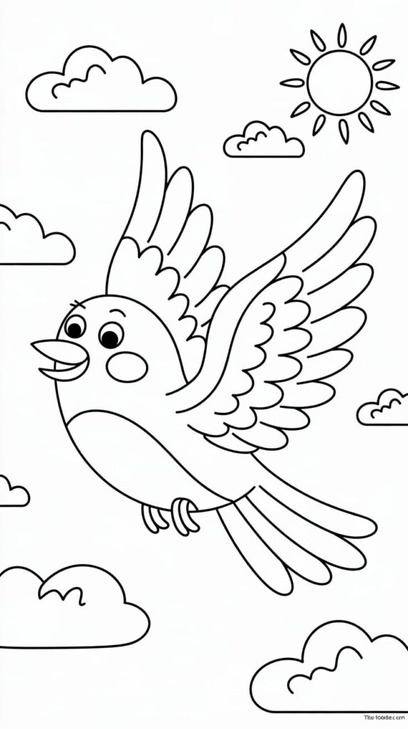 Cómo dibujar un pájaro volando fácilmente