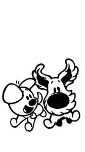 Woezel y Pip: página para colorear