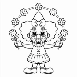 Clown femminili colorarre