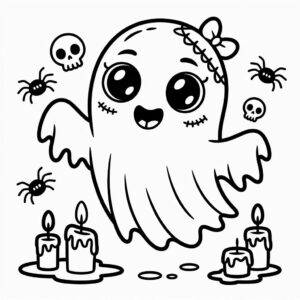 Lief spookje kleurplaat downloaden PDF