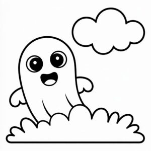 Lief spookje om te printen