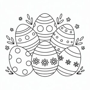easter egg coloring pages