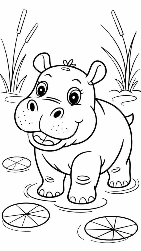 schattige dieren tekening