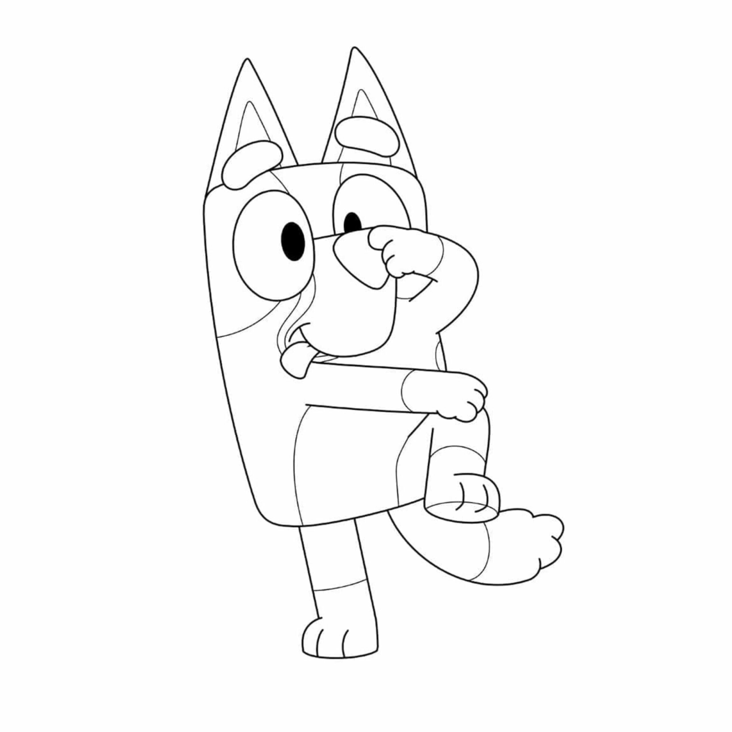 bluey coloriage