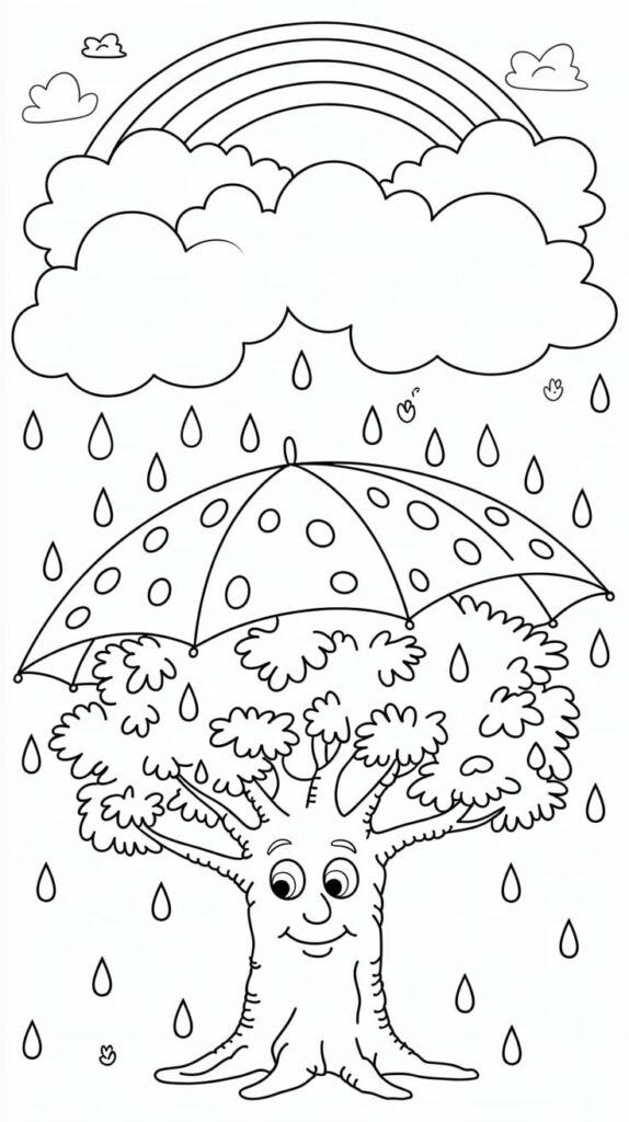 yılbaşı ağacı boyama resmi