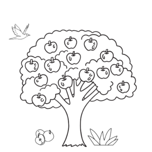 boom tekening makkelijk