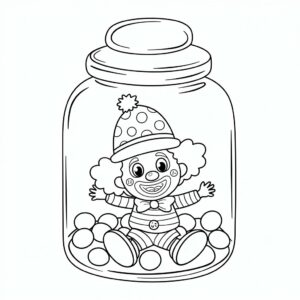 carnaval clown tekenen