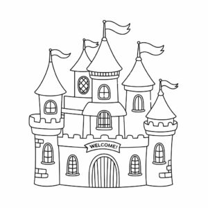 kleurplaten kasteel