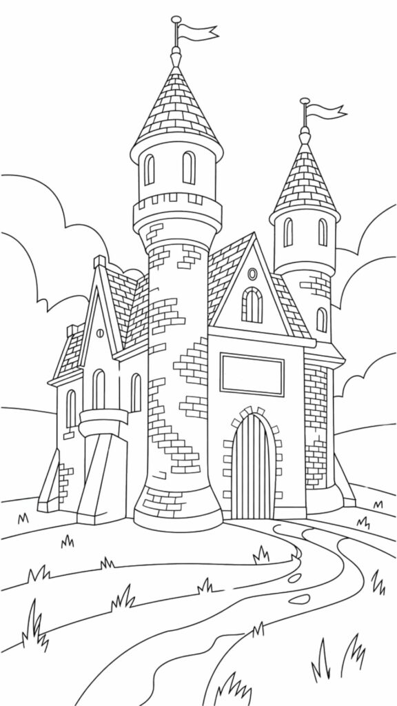 ausmalbilder schloß