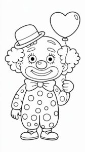clown disegno da colorare