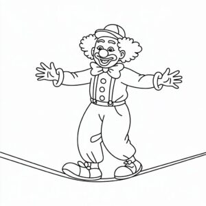 clown tekenen
