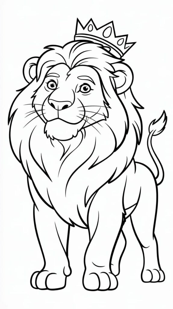 simba rei leão desenho para colorir