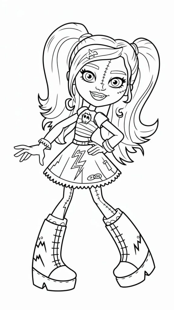 monster high draculaura boyama