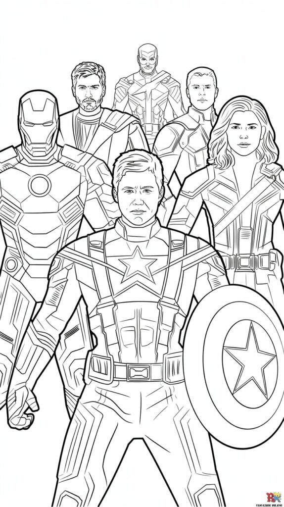 Lego Marvel värityssivut