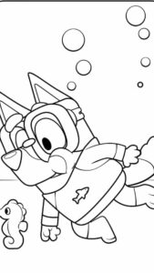 coloriage bluey gratuit