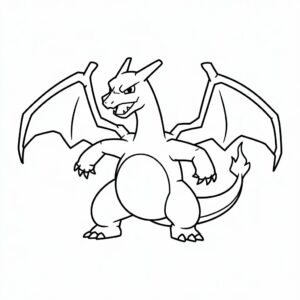 charizard kleurplaat