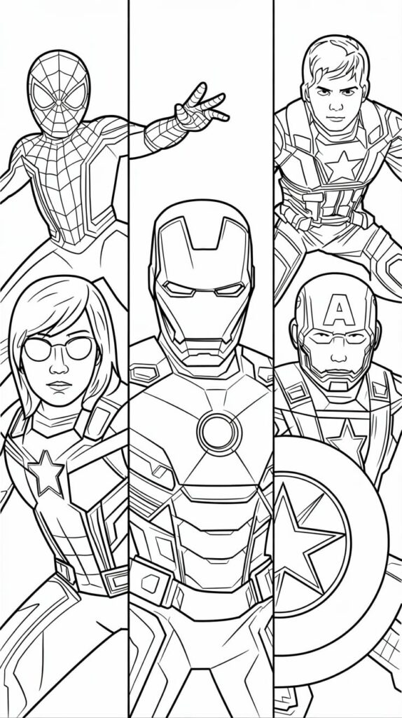 LEGO Marvel värityssivu