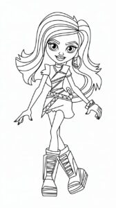 Páginas para colorear Monster High de Ketty