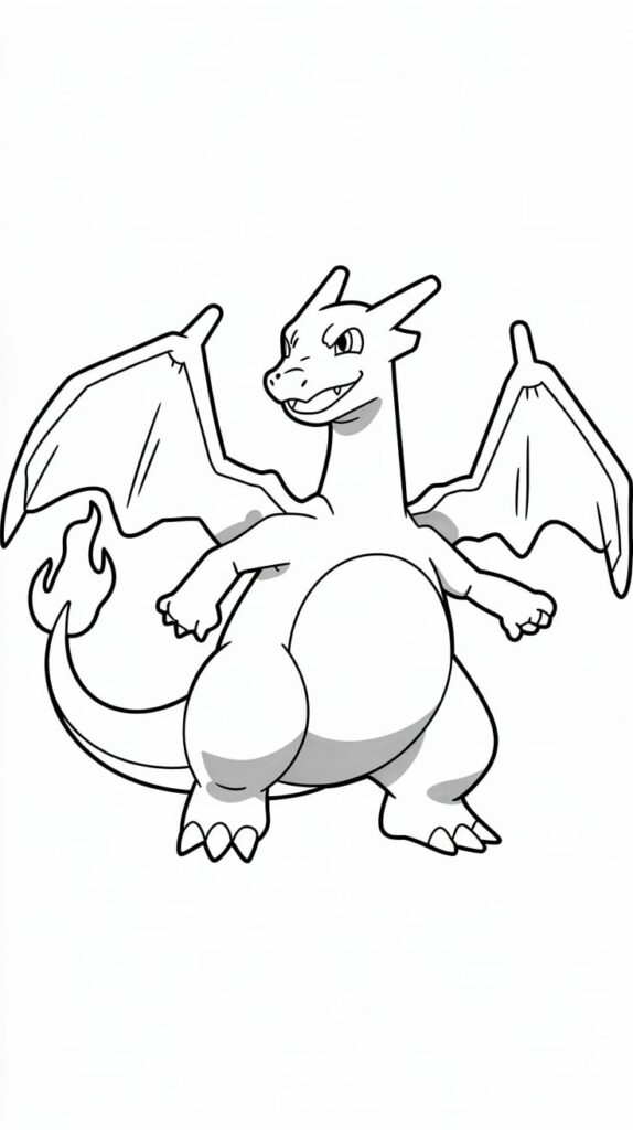 charizard tekening