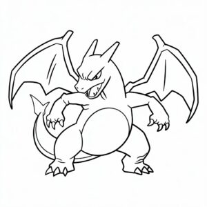 kleurplaat charizard