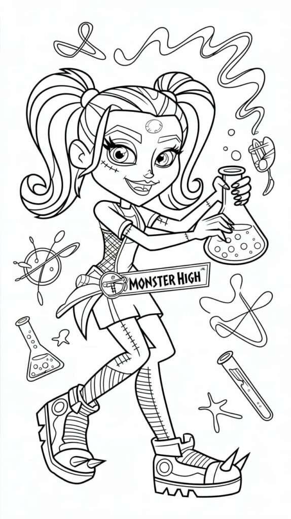 boyama sayfaları monster high