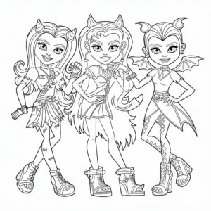monster high boyama oyunları