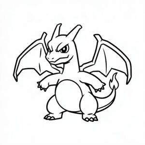 kleurplaten pokemon charizard